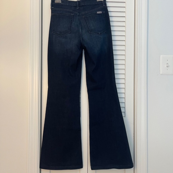 Joe's Bell Bottom Dark Blue High-Rise Jeans- 27" waist, 32" Inseam - Picture 5 of 8